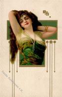 Jugendstil Frau  Prägedruck I-II Art Nouveau - Sonstige & Ohne Zuordnung