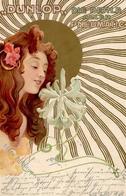 Jugendstil Frau Werbung Dunlop Künstlerkarte 1903 I-II Art Nouveau Publicite - Other & Unclassified