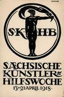 Baranowsky, A. Sächsische Künstler Hilfswoche Künstlerkarte 1918 I-II - Autres & Non Classés