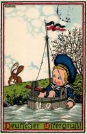 Kallista,  E. Kind Matrose Ostern  Künstlerkarte 1916 I-II (fleckig) Paques - Autres & Non Classés