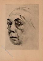 Kollwitz, K. Selbstbild 1924 Künstlerkarte I-II - Other & Unclassified