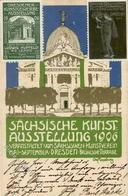 Merseburg, D. W. Sächsische Kunstausstellung Künstlerkarte 1906 I-II Es - Other & Unclassified
