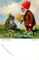 Müller, P. L. Frosch Zwerg  Künstlerkarte I-II Grenouille Lutin - Autres & Non Classés