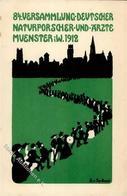 Münster (4400) Sydow, E. V. Versammlund Deutscher Naturforscher Und Ärzte Künstlerkarte I-II (Eckbug) - Sonstige & Ohne Zuordnung