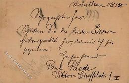 Paede, Paul Autograph Künstlerkarte I-II (Stauchung) - Sonstige & Ohne Zuordnung
