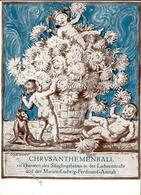 Weber Chrysanthemenball Putten Affe Künstlerkarte I-II - Sonstige & Ohne Zuordnung