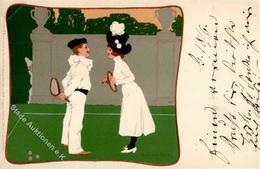 Wennerberg, B. Tennis  Künstlerkarte 1903 I-II (Eckbug) - Autres & Non Classés
