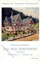 Architekt Leipzig (O7000) Bösenberg, Max Prof.  1909 I-II - Autres & Non Classés