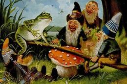 Thiele, Arthur Zwerge Frosch Pilz I-II Lutin Grenouille - Thiele, Arthur