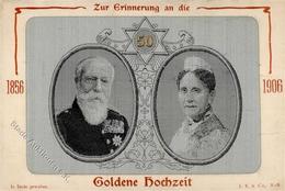 Seide Gewebt Großherzog Friedrich U. Großherzogin Luise Von Baden I-II Soie - Andere & Zonder Classificatie