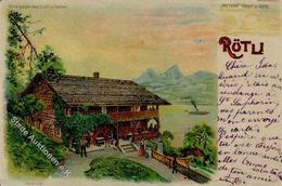 HGL, Verlag Meteor Rütli Künstlerkarte 1899 I-II - Contraluz