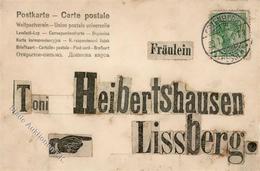 Handgemacht Collage Anschrift 1905 I-II (fleckig) - Sin Clasificación