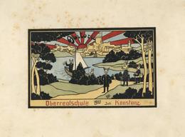 Handgemalt Konstanz (7750) Oberrealschule 1905 I-II (fleckig) (keine AK) Peint à La Main - Ohne Zuordnung