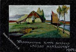 Handgemalt Sign. Plank, Karl Künstlerkarte 1905 I-II Peint à La Main - Ohne Zuordnung