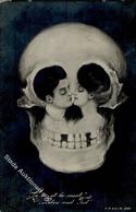 Metamorphose Totenkopf Leben Und Tod  Foto AK 1910 I-II Surrealisme - Unclassified