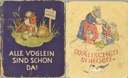 Kinderbuch 2 Bücher Mäuschen Sorgen Und Alle Vöglein Sind Schon Da Bohatta-Morpurgo, Ida 1934/35  Verlag Josef Müller II - Giochi, Giocattoli