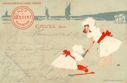 HANNOVER - Hannoversche CAKES-FABRIK Sign. Künstlerkarte 1899 I-II - Werbepostkarten