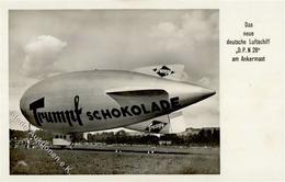 TRUMPF SCHOKOLADE - Deutsches Luftschiff DPN 28 Am Ankermast I - Advertising
