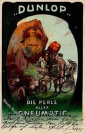 Werbung Auto Hanau (6450) Fahrrad Dunlop Pneumatic Werbe AK 1905 I-II Publicite Cycles - Advertising