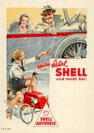 Werbung Auto Shell Autooele Werbe AK I-II Publicite - Werbepostkarten