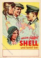 Werbung Auto Shell Tankstelle Werbe AK I-II Publicite - Advertising