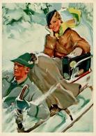 Werbung Deutsche Reichsbahn Winter In Deutschland Künstlerkarte I-II Publicite - Advertising