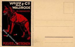 Werbung Hannover (3000) Wolff & Co. Pulver Und Patronen Werbe AK I-II (Klebereste RS) Publicite - Werbepostkarten