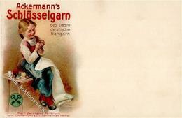 Werbung Heilbronn (7100) Ackermann Schlüsselgarn Künstlerkarte I-II Publicite - Advertising