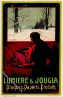 Werbung Lumiere & Jougla Fotopapier Werbe AK I-II (kl. Abschürfung) Publicite - Werbepostkarten