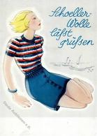 Werbung Mode Schöller Wolle Werbe AK I-II Publicite - Werbepostkarten