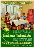 Werbung Zwickau (O9500) Sächsische Steinkohle Werbe AK I-II Publicite - Werbepostkarten