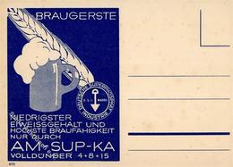 Düngerwerbung Braugerste Deutsche Superphosphat Industrie  Werbe AK I-II - Pubblicitari