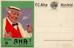 Alkoholwerbung Hünfeld (6418) F. C. AHA Cognac I-II (fleckig) - Advertising