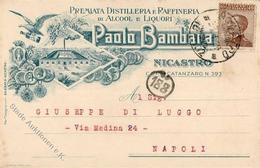 Alkoholwerbung Nicastro (88046) Italien Paolo Bambara Premiata Distilleria I-II - Reclame