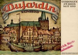 Alkoholwerbung Uerdingen (4150) Dujardin Werbe AK I-II - Publicidad