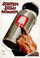 BIER - MÜNCHEN - SPATENBRÄU-FRANZISKANER - Sign. Hohlwein I-II - Publicidad