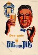 Bier Bitburg (5520) Bitburger Pils Werbe AK I-II Bière - Publicité