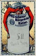 Bier München (8000) Bürgerbräu Keller Karneval I-II Bière - Reclame