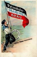 Bier Patzenhofer Marine Bräu 1910 I-II Bière - Publicité