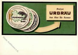 Bier Urbräu Thüringen Werbe-Karte I-II Bière - Pubblicitari