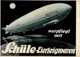 Lebensmittel Plüderhausen (7067) Schüle Eierteigwaren Zeppelin  Werbe AK I-II Dirigeable - Publicidad