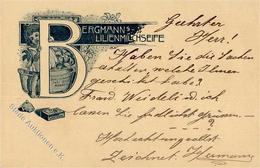 Werbung Kosmetik Dresden (O8000) Bergmann's Lilienmilch Seife  Werbe AK 1904 I-II Publicite - Publicité