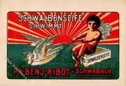 Werbung Kosmetik Schwabach (8540) Schwalbenseife Ph. Benj. Ribot Werbe AK I-II Publicite - Reclame