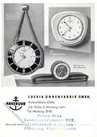 Uhr Sindelfingen (7032) Suevia Uhrenfabrik Ankeruhr Werbe AK I-II - Autres & Non Classés