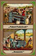 Landwirtschaft Maschine Patent Federkraft Amazone Werbe AK I-II Paysans - Exhibitions