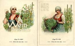 Wein 2 Druckmuster Für Preislisten I-II (fleckig) Vigne - Ausstellungen