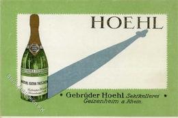 Wein Geisenheim (6222) Hoehl Sektkellerei Werbe AK I-II Vigne - Exhibitions