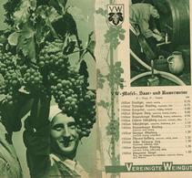 Wein Koblenz (5400) Vereinigte Weingutsbesitzer Preisliste I-II Vigne - Exhibitions