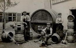 Wein Küfer Weinfässer Foto AK 1912 I-II Vigne - Ausstellungen