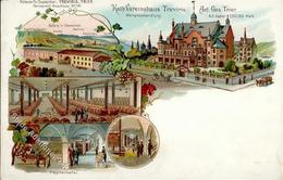 Wein Trier (5500) Weingroßhandlung Kath. Vereinshaus Treviris Lithographie I-II Vigne - Exhibitions